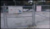 Interim holding facility grounded and placed behind security fencing.