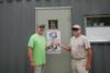 SUXOS Richard Moyer (right) presents Safety Star Award to Pat Gildea (left) as UXOSO  Tony Tennyson (center) looks on