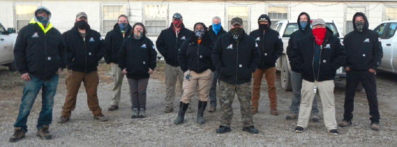 Honored recipients pose with their new award jackets outside the SFAAP office.